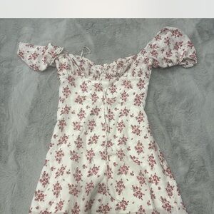 Realisation Par Red Floral Mini Dress